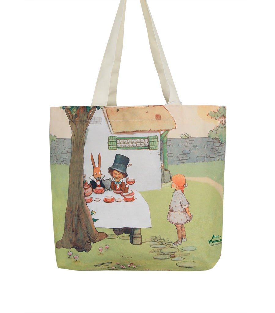Alice In Wonderland Canvas Daily Tote Shopping Bag Young Spirit