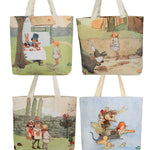 Alice In Wonderland Canvas Daily Tote Shopping Bag Young Spirit