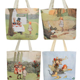 Alice In Wonderland Canvas Daily Tote Shopping Bag Young Spirit