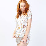 Alice in Wonderland Cotton Sateen Shortie Pyjama Set Young Spirit