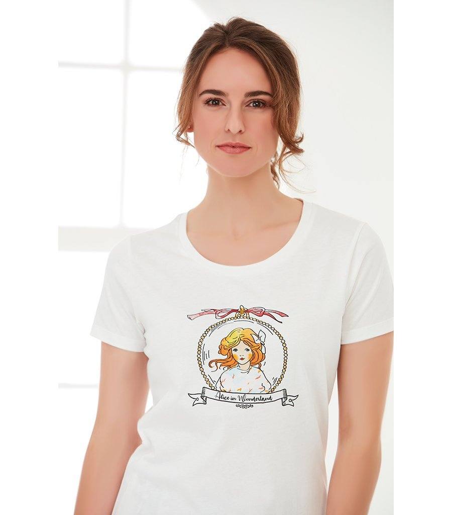 Alice in Wonderland Cotton T-Shirt Young Spirit