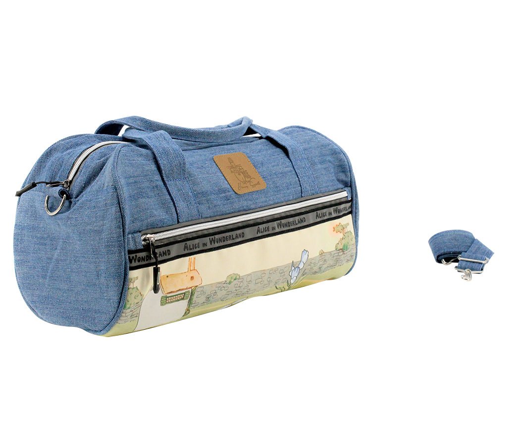 Alice In Wonderland Denim Carry On Duffle Bag Young Spirit