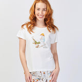 Alice in Wonderland Down the Rabbit Hole Cotton T-Shirt Young Spirit