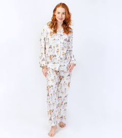 Alice in Wonderland Ladies Cotton Sateen Long Sleeve Pyjama Set Young Spirit