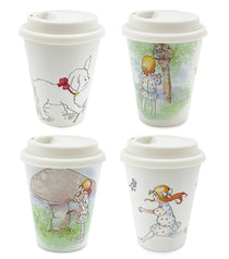 Alice in Wonderland Reusable Bamboo Coffee Cup Young Spirit