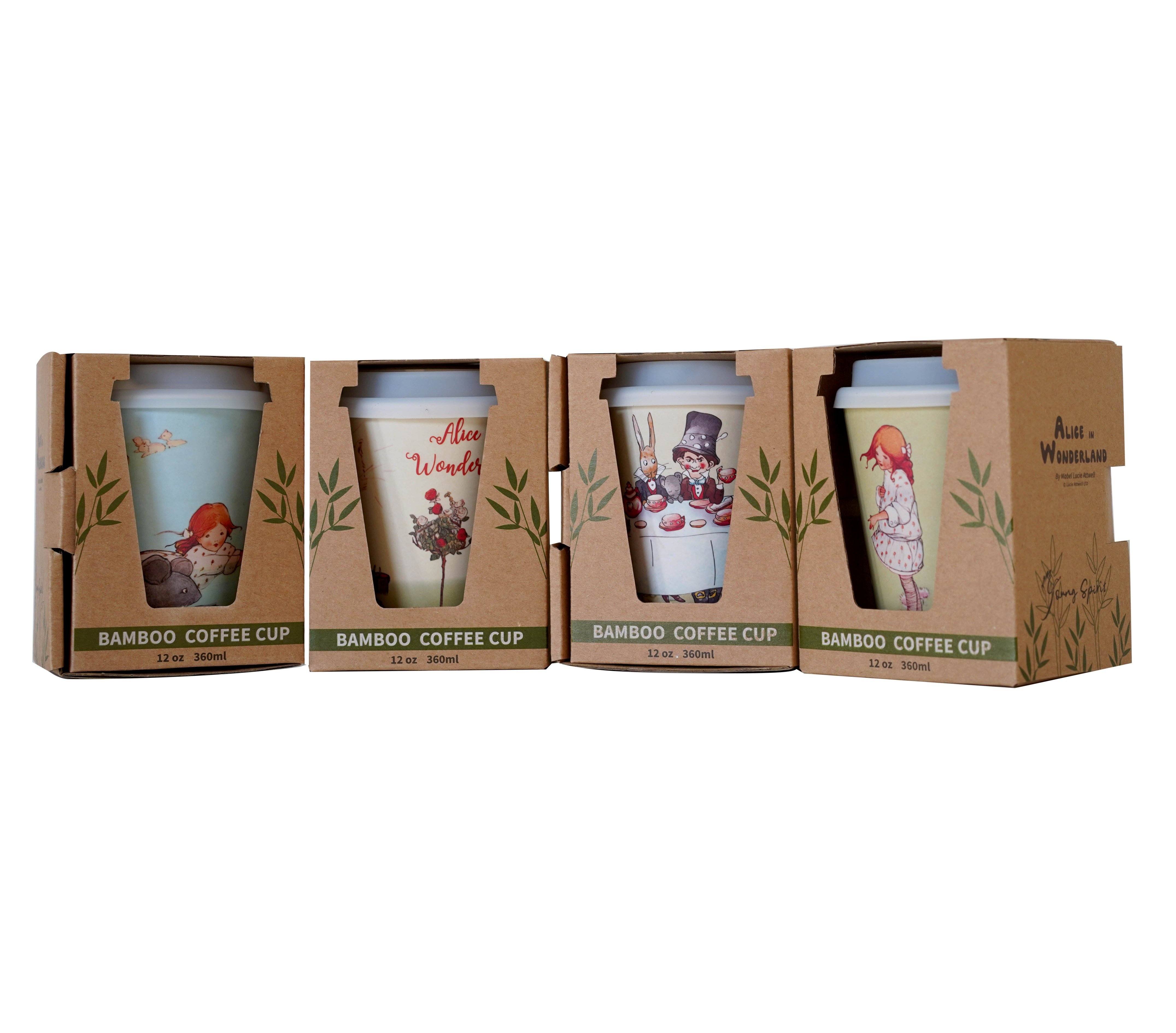 Alice in Wonderland Reusable Bamboo Coffee Cup Young Spirit