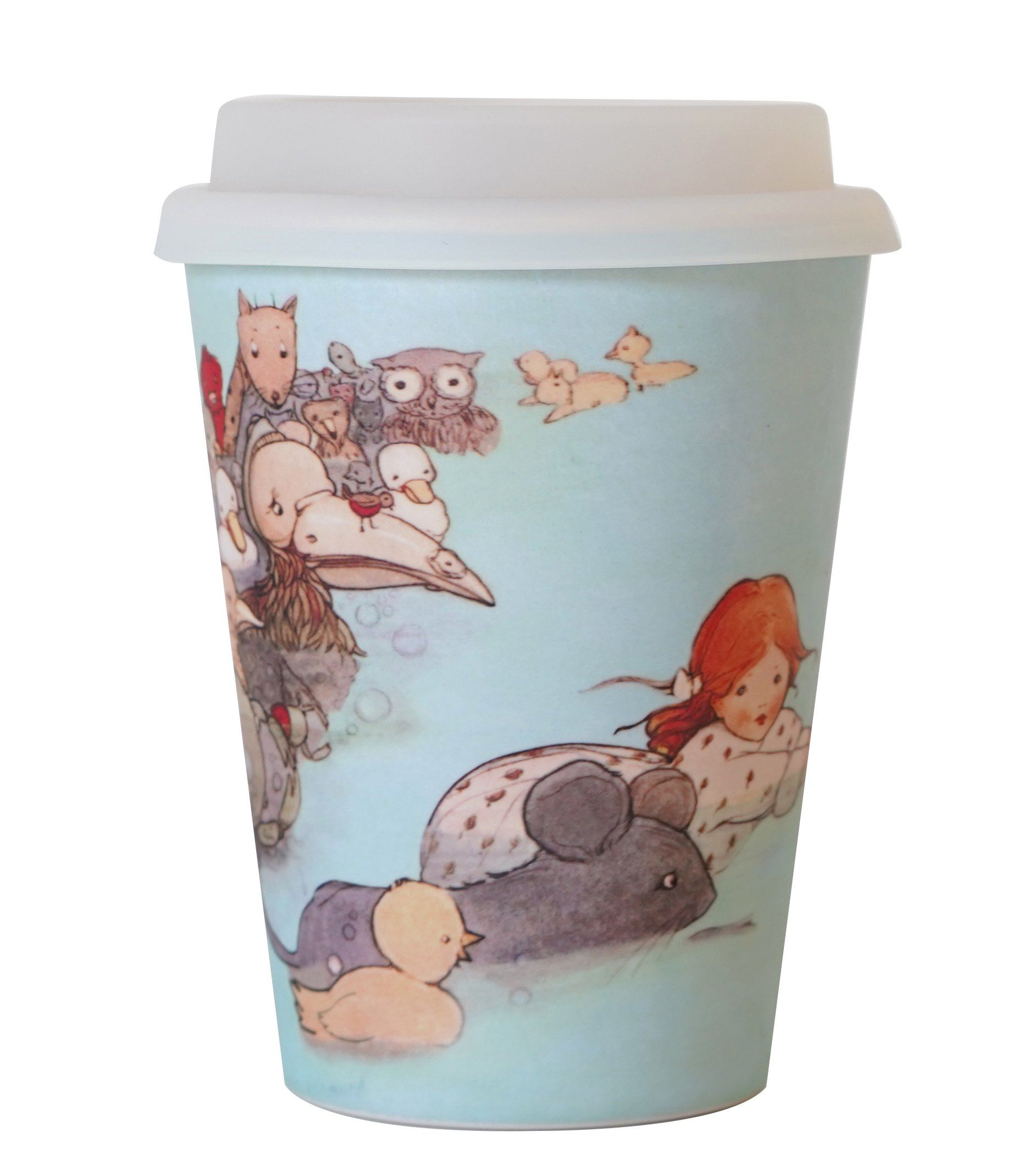 Alice in Wonderland Reusable Bamboo Coffee Cup Young Spirit