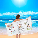 Alice in Wonderland Sand-free & Quick-dry Beach Towel Young Spirit