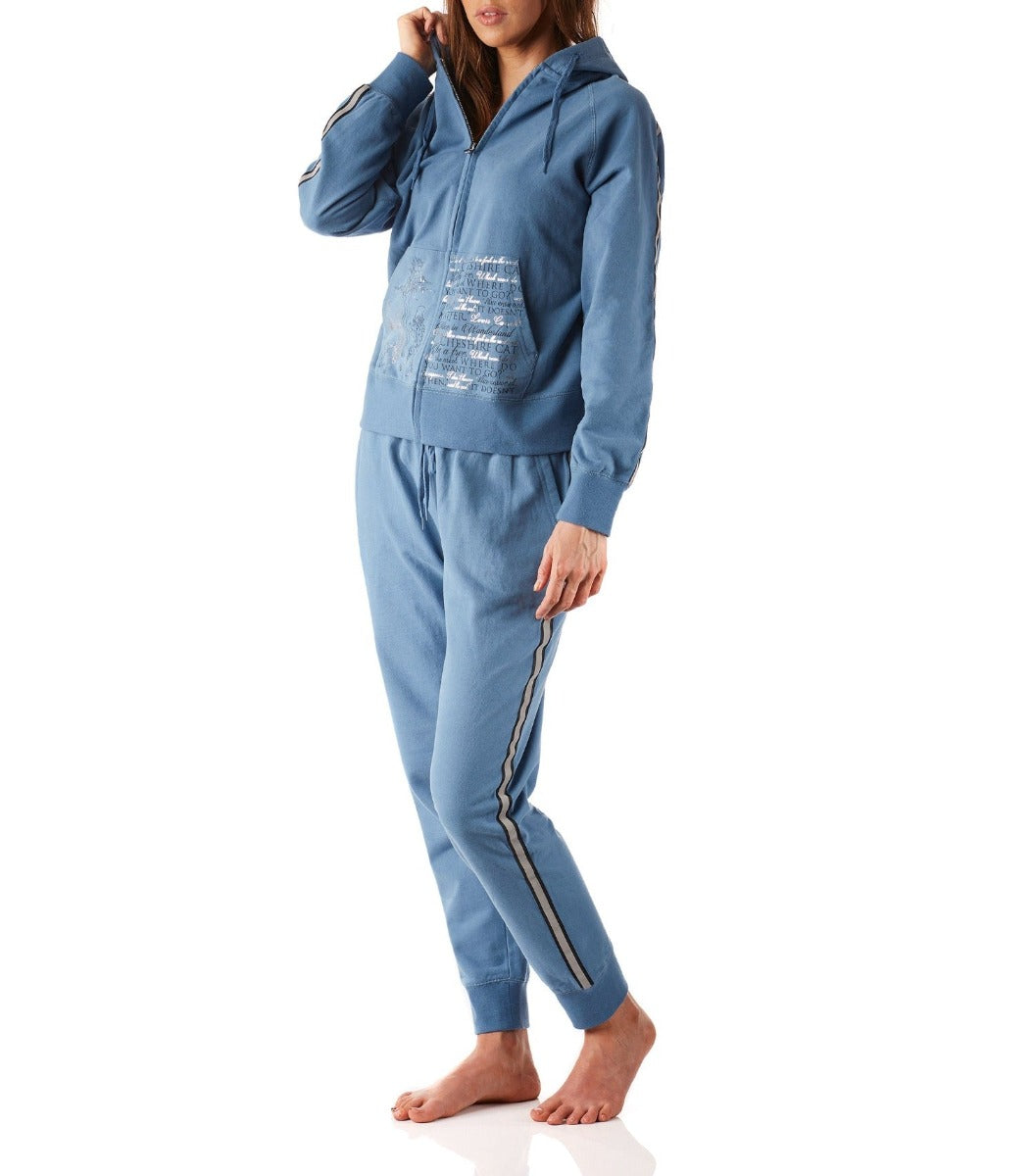 Alice In Wonderland Soft Cotton Fleece Hoodie with Track Pant Set Young Spirit