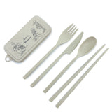 Alice in Wonderland Travel Bamboo Cutlery Set Young Spirit