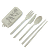 Alice in Wonderland Travel Bamboo Cutlery Set Young Spirit