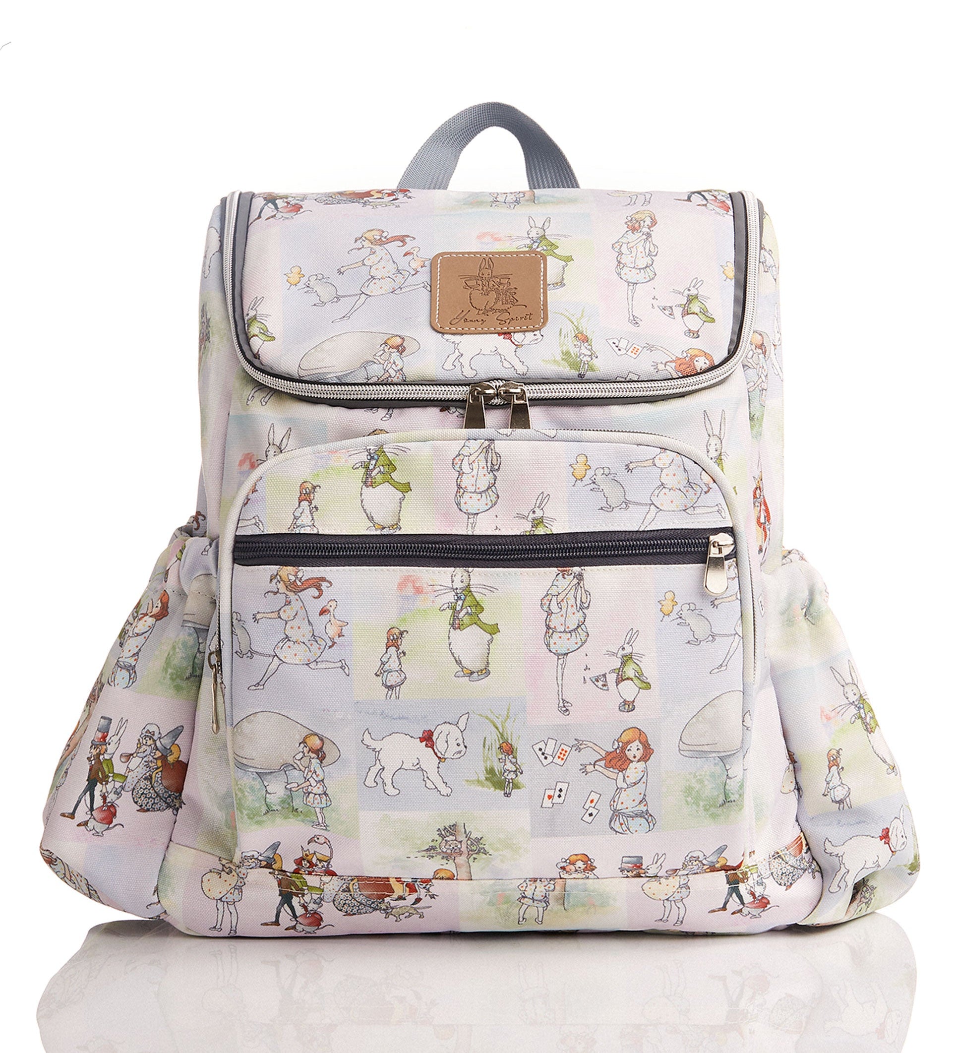 Alice Watercolor Stories Canvas Baby Nappy Backpack Young Spirit