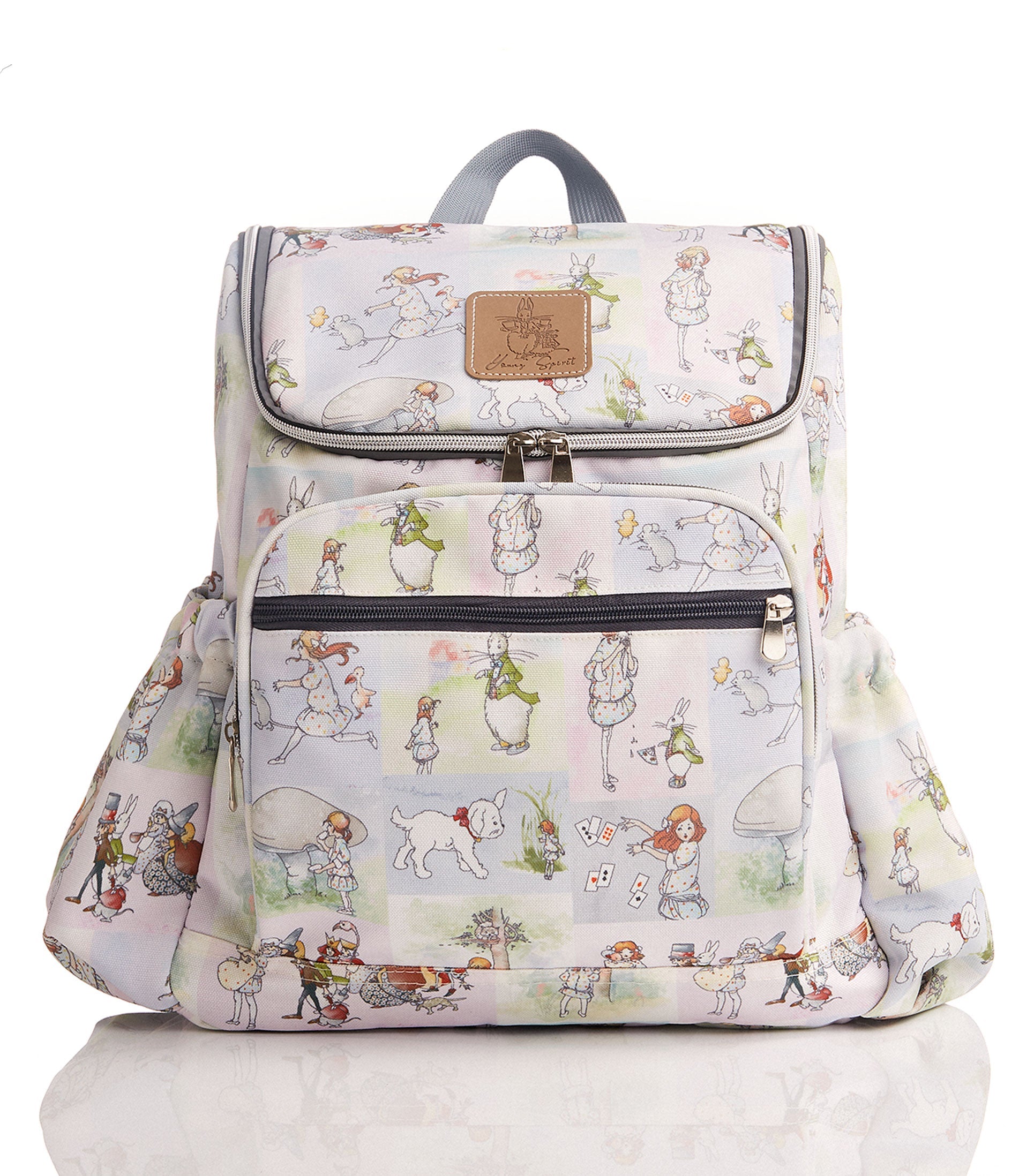 Alice Watercolor Stories Canvas Baby Nappy Backpack Young Spirit