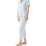 Ari Tile Short Sleeve Pyjama Set with 7/8 pant Magnolia Lounge