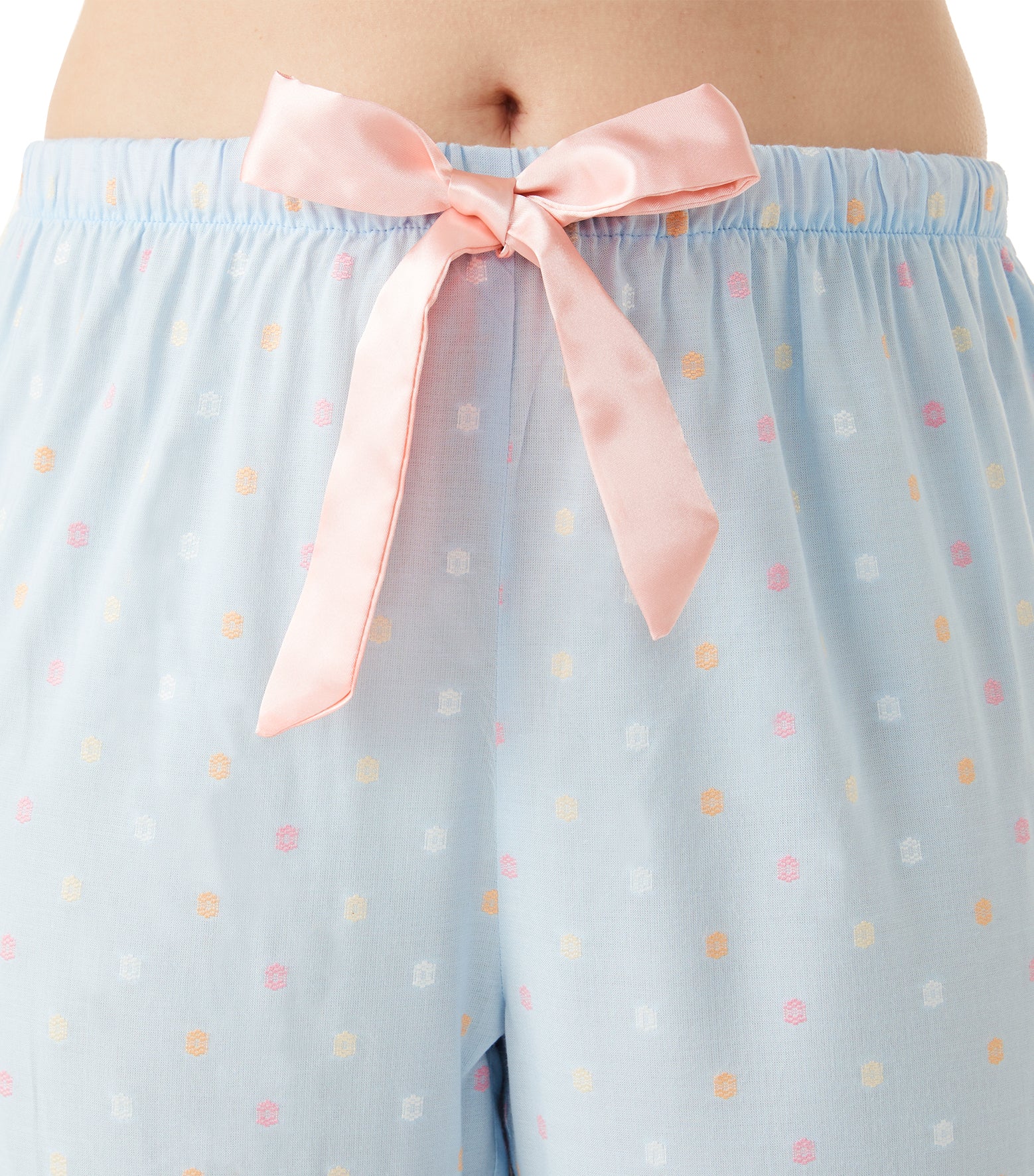 Ari Tile Short Sleeve Pyjama Set with 7/8 pant Magnolia Lounge