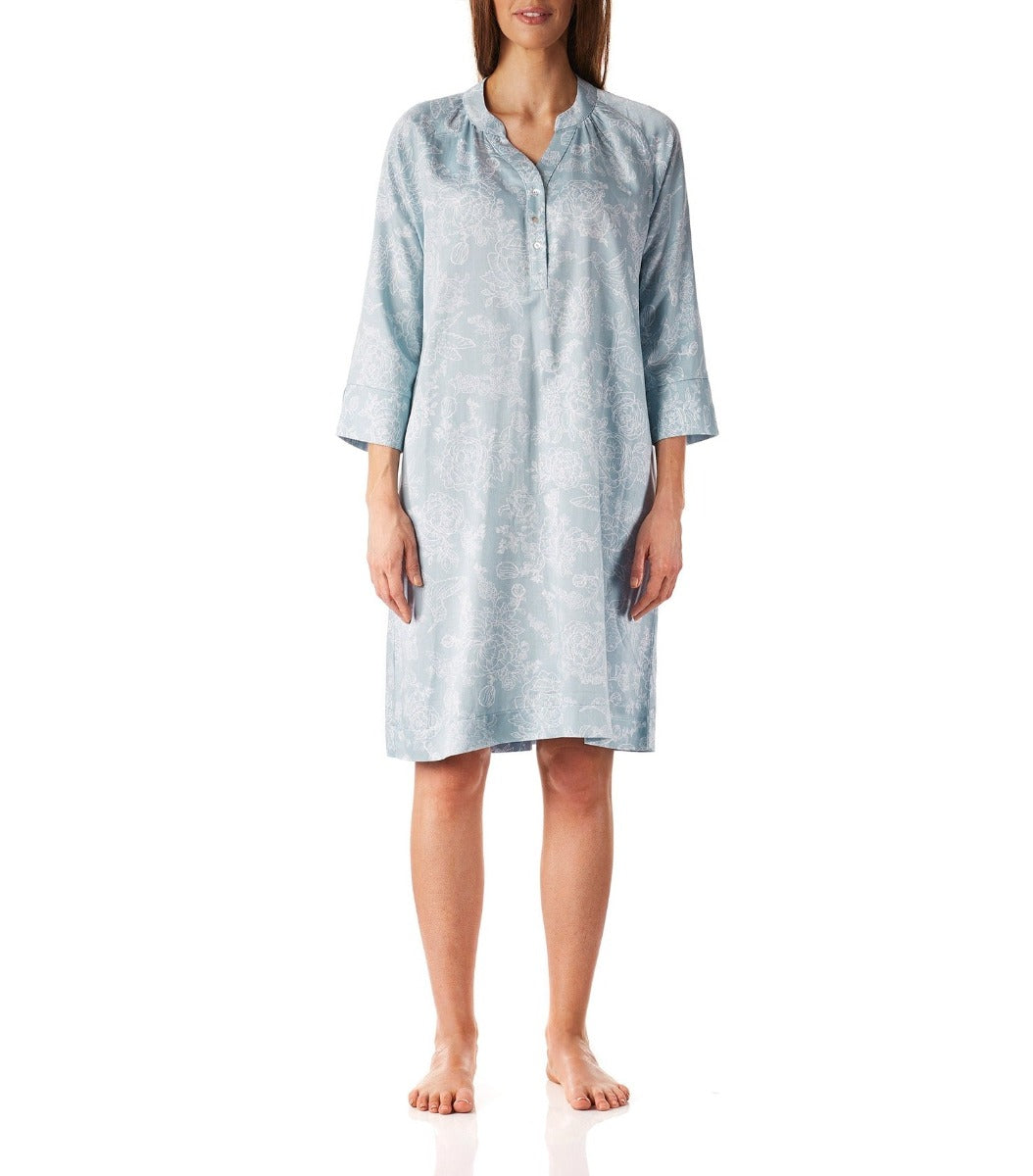 Women’s winter nightie Australia | Botanical Viscose Cotton Nightie | Magnolia Lounge Australia