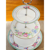 Fine Bone China Floral Cake Stand The Iris Emporium