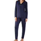 Women's Camilla Bamboo Elastane Henley Pyjama Tee | Magnolia Lounge Australia