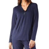 Women's Camilla Bamboo Elastane Henley Pyjama Tee | Magnolia Lounge Australia