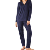 Women's Camilla Bamboo Elastane Henley Pyjama Tee | Magnolia Lounge Australia