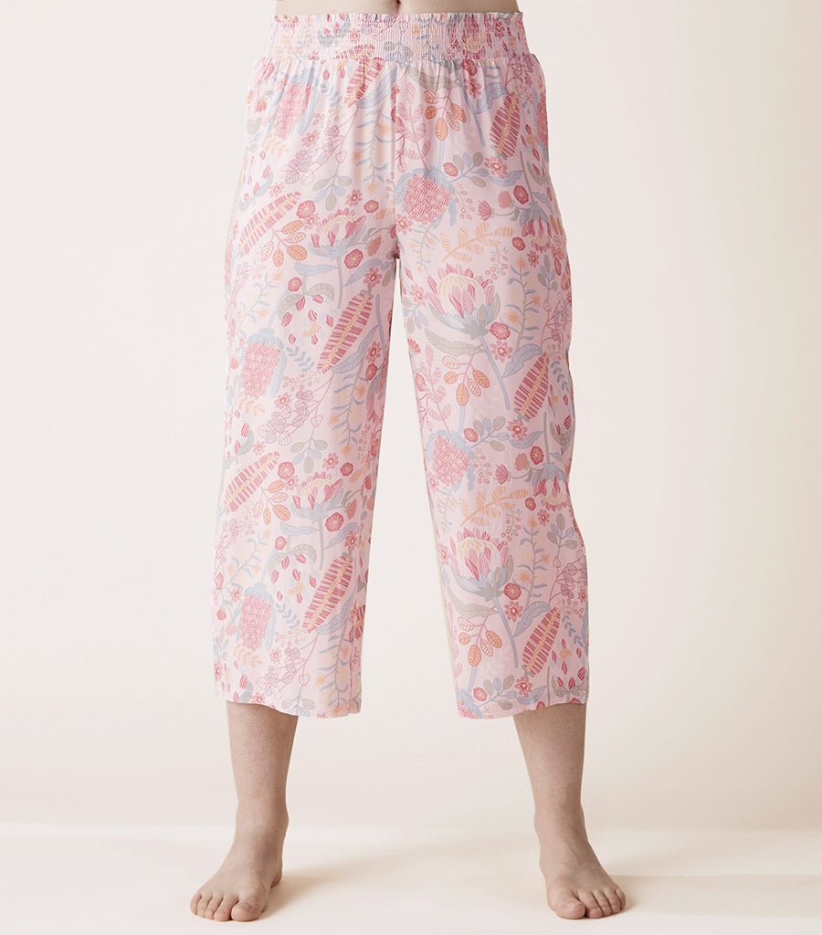 Carli Floral 3/4 Pyjama Pants Magnolia Lounge