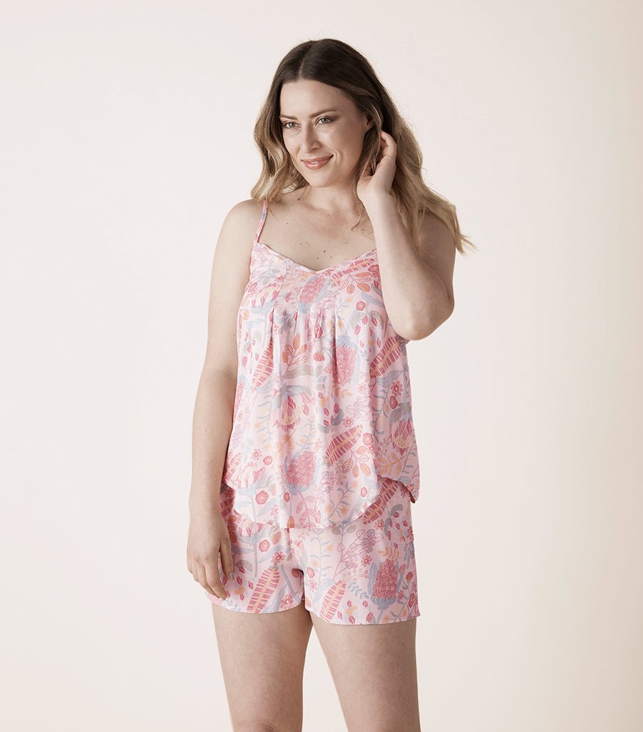 Carli Floral Cami & Short Pyjama Set Magnolia Lounge