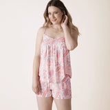 Carli Floral Cami & Short Pyjama Set Magnolia Lounge