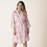 Carli Floral Dressing Gown Magnolia Lounge