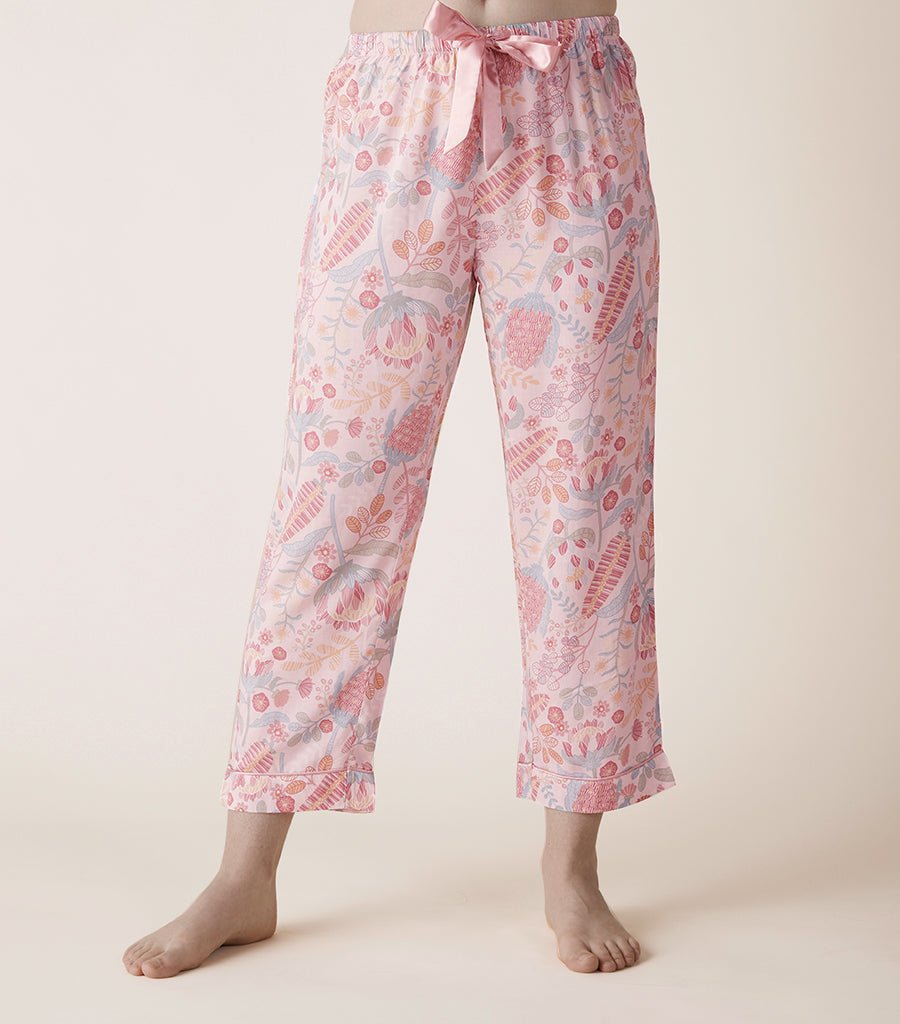 Carli Floral Pyjama Set with 7/8 pant Magnolia Lounge