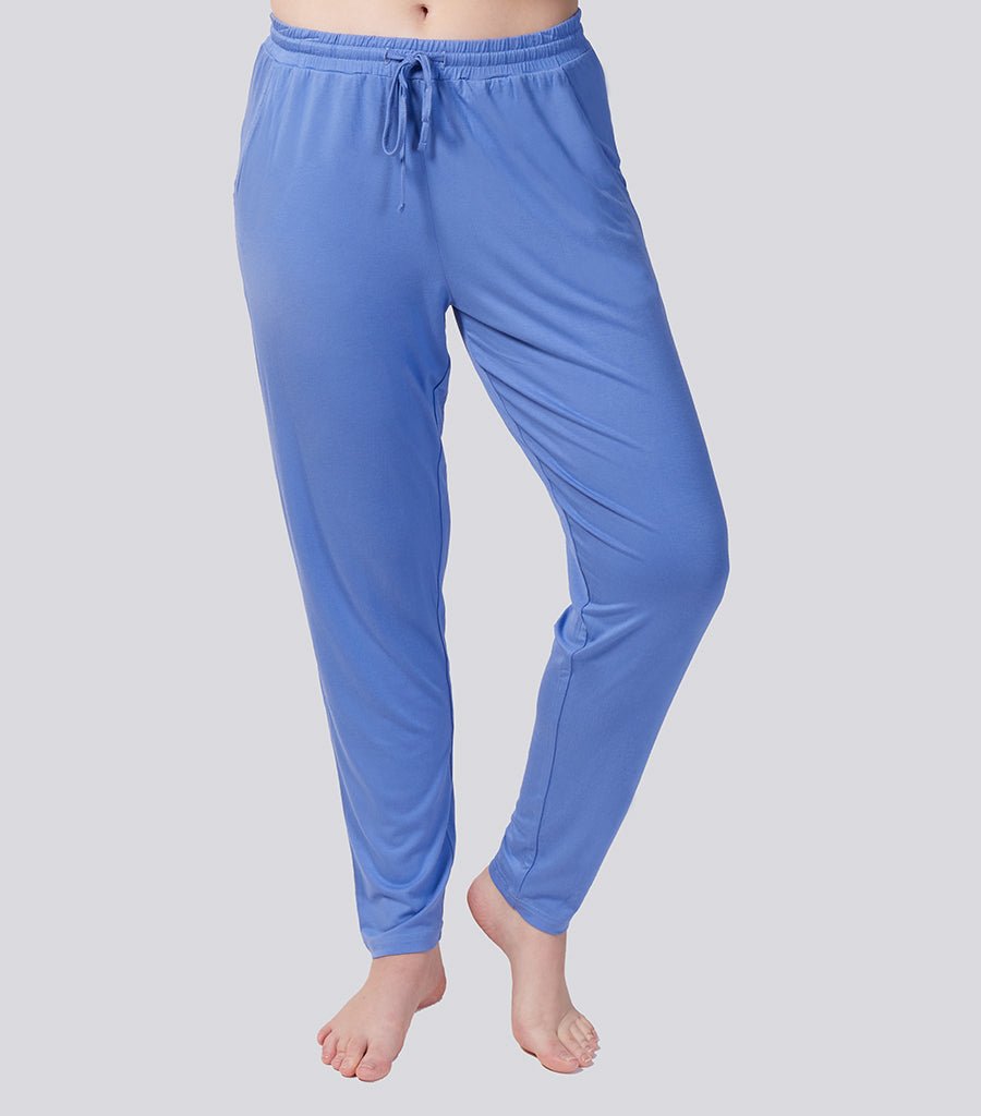Cornflower Sky Bamboo Elastane Tapered Pant Magnolia Lounge