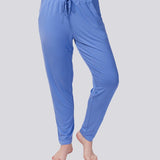 Cornflower Sky Bamboo Elastane Tapered Pant Magnolia Lounge