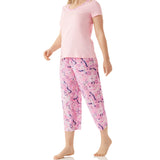 Daydreaming Tee with 3/4 Pant Pyjama Set Magnolia Lounge