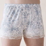 Ella Paisley Lace Trim Tee & Short Pyjama Set Magnolia Lounge