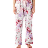 Emilia Floral Viscose Cotton Classic Pyjama Pant Magnolia Lounge