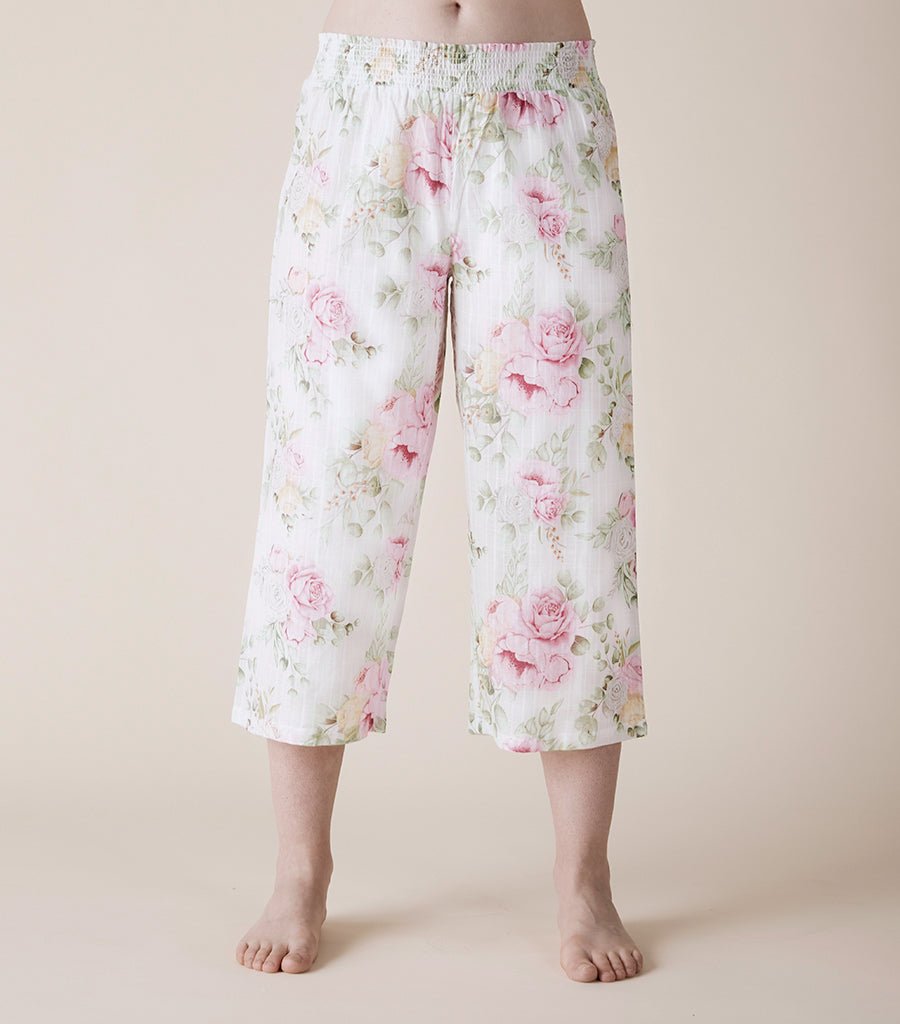 Emma Rose 3/4 Pyjama Pant Magnolia Lounge