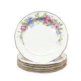 Fine Bone China Floral Dessert Plates (Set of 4) Magnolia Lounge