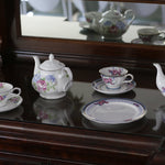 Fine Bone China Floral Teacup & Saucer Set Magnolia Lounge