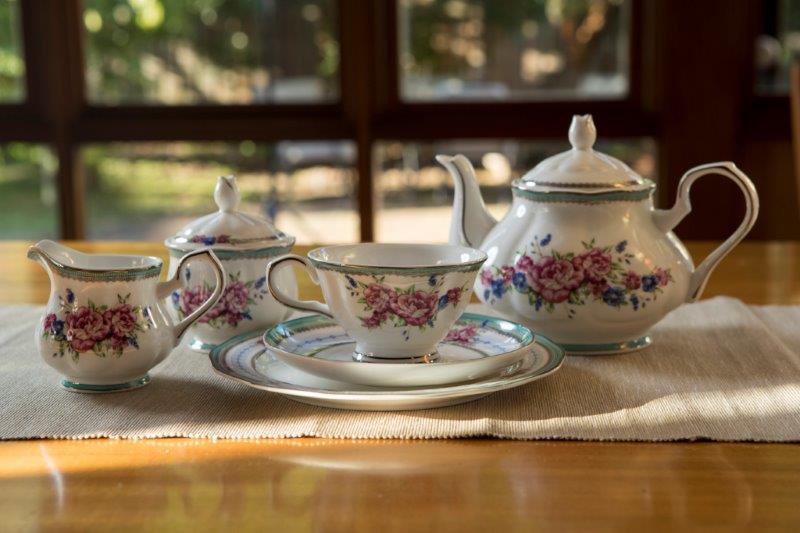 Fine Bone China Rose Teacup Saucer Set Magnolia Lounge Australia
