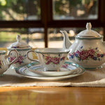 Fine Bone China Rose Teacup & Saucer Set ( 4 Sets ) Magnolia Lounge