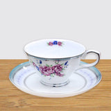 Fine Bone China Rose Teacup & Saucer Set Magnolia Lounge