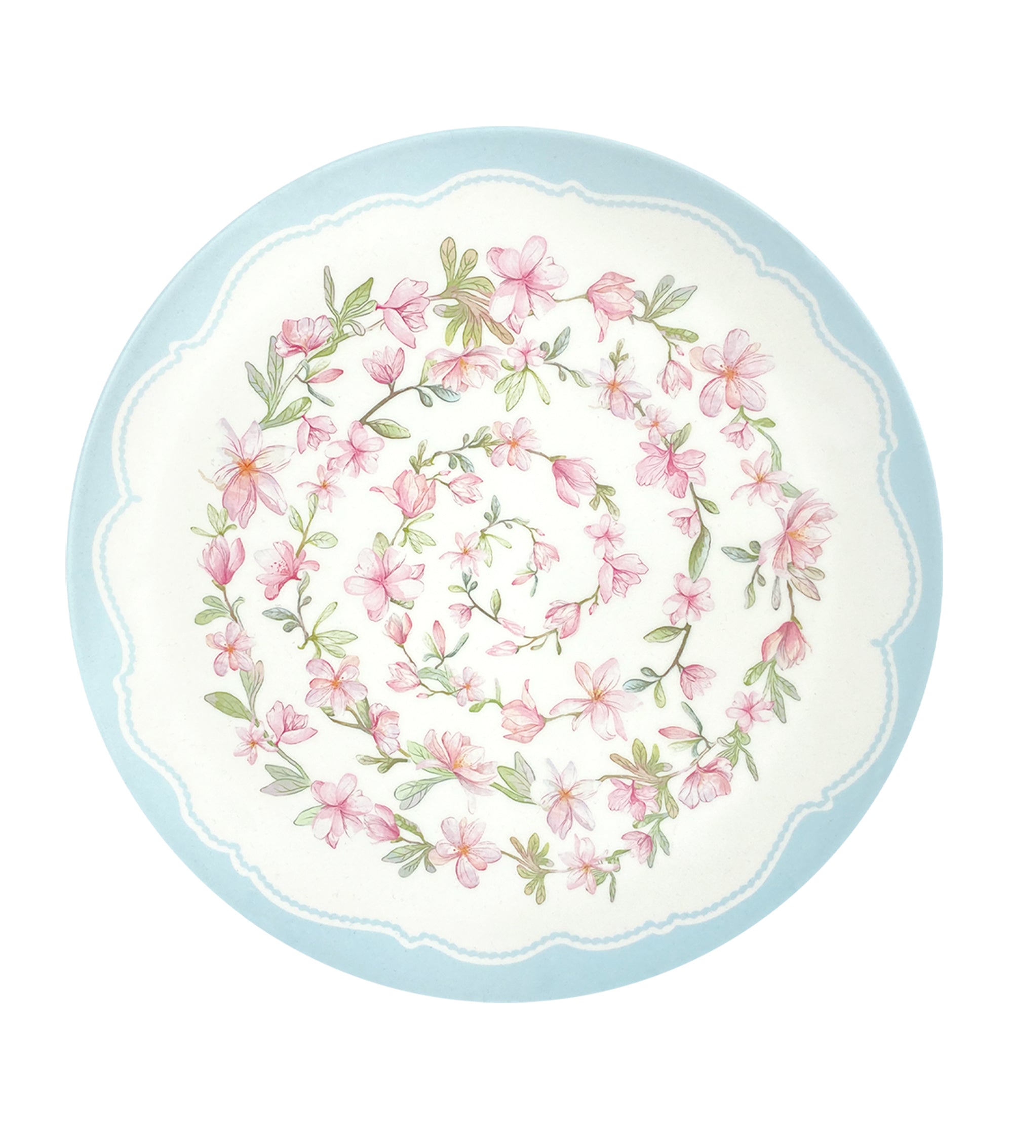 Floral Bamboo Eco Plate Set Young Spirit