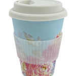Floral Reusable Bamboo Coffee Cup Young Spirit