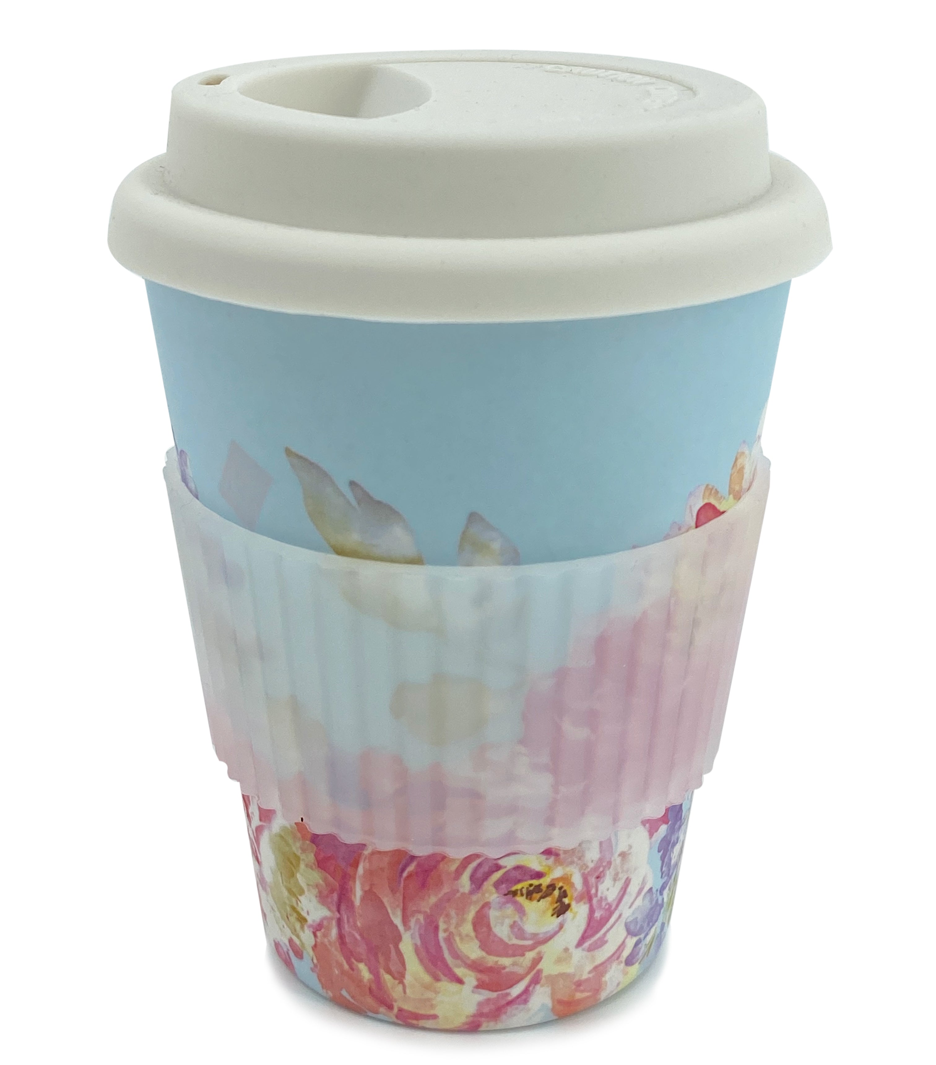 Floral Reusable Bamboo Coffee Cup Young Spirit