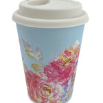 Floral Reusable Bamboo Coffee Cup Young Spirit