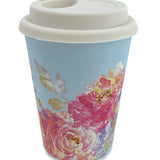 Floral Reusable Bamboo Coffee Cup Young Spirit