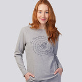 Grey Marle Ultra Soft Cotton Raglan sleeve Tee - Alice In Wonderland Falling down the Rabbit Hole Young Spirit