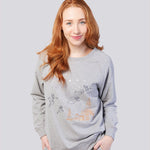Grey Marle Ultra Soft Pure Cotton Fleece Sweater - Peter Pan Young Spirit