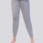 Grey Marle Ultra Soft Cotton Fleece Track Pants | Magnolia Lounge Australia