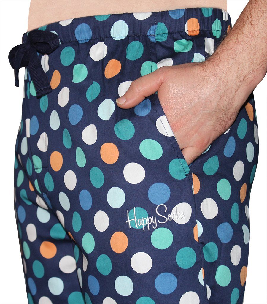 Happy Socks Men's Cotton Sateen Pyjama Pants - Dots Happy Socks