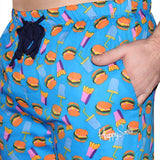 Happy Socks Men's Cotton Sateen Pyjama Pants - Hamburger Happy Socks
